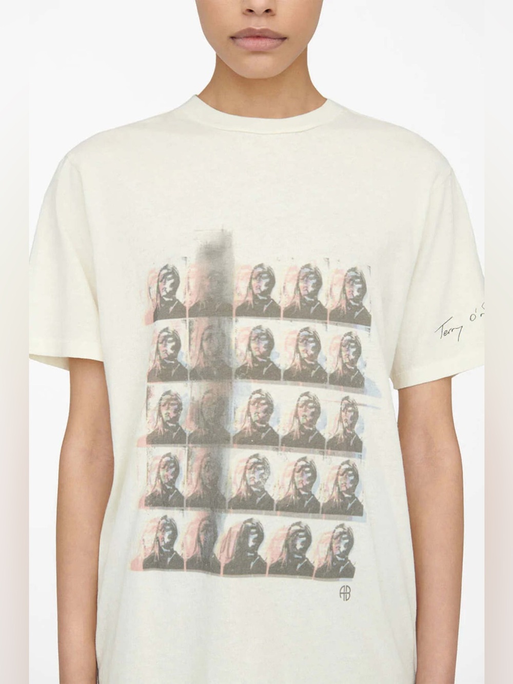 ANINE BING Off White Hudson Tee - Terry O'Neill x Brigitte Bardot - Medium